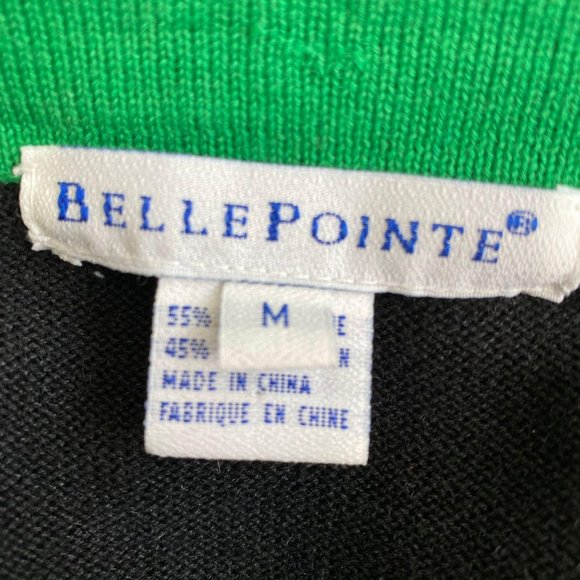 Vintage Black Football Sweater Belle Point Medium - Picture 4 of 5